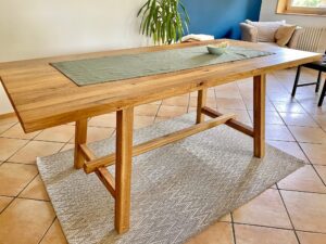 table en chêne massif